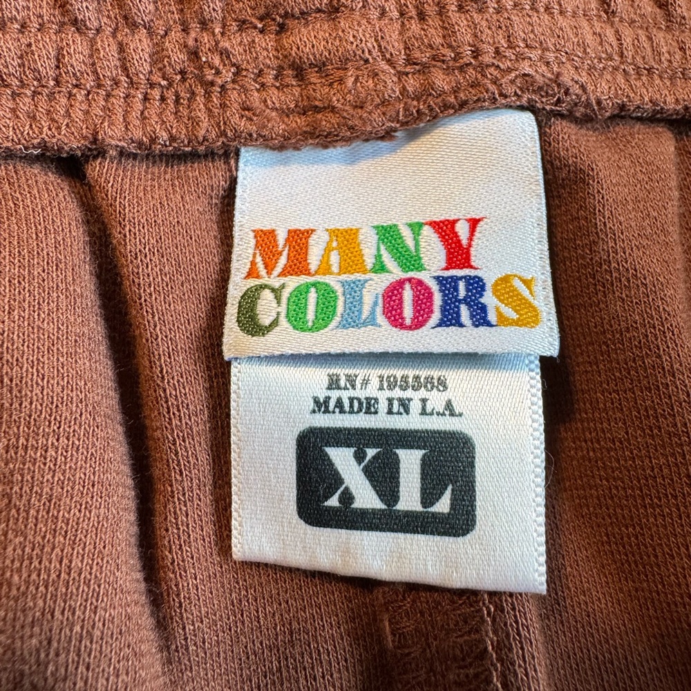 NWOT Big Bud Press Many Colors Easy Pants Sweatpants Brown Size XL Unisex - Picture 7 of 13